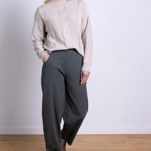 Cropped Trouser - Dark Gray