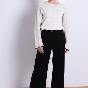 Pocket Cropped Trouser - black