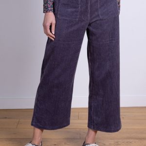 Pocket Cropped Trouser - Plum