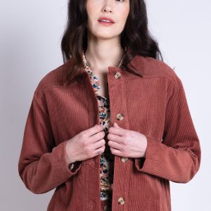 Corduroy Jacket - Rust Red
