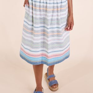 Striped Skirt - Ivory